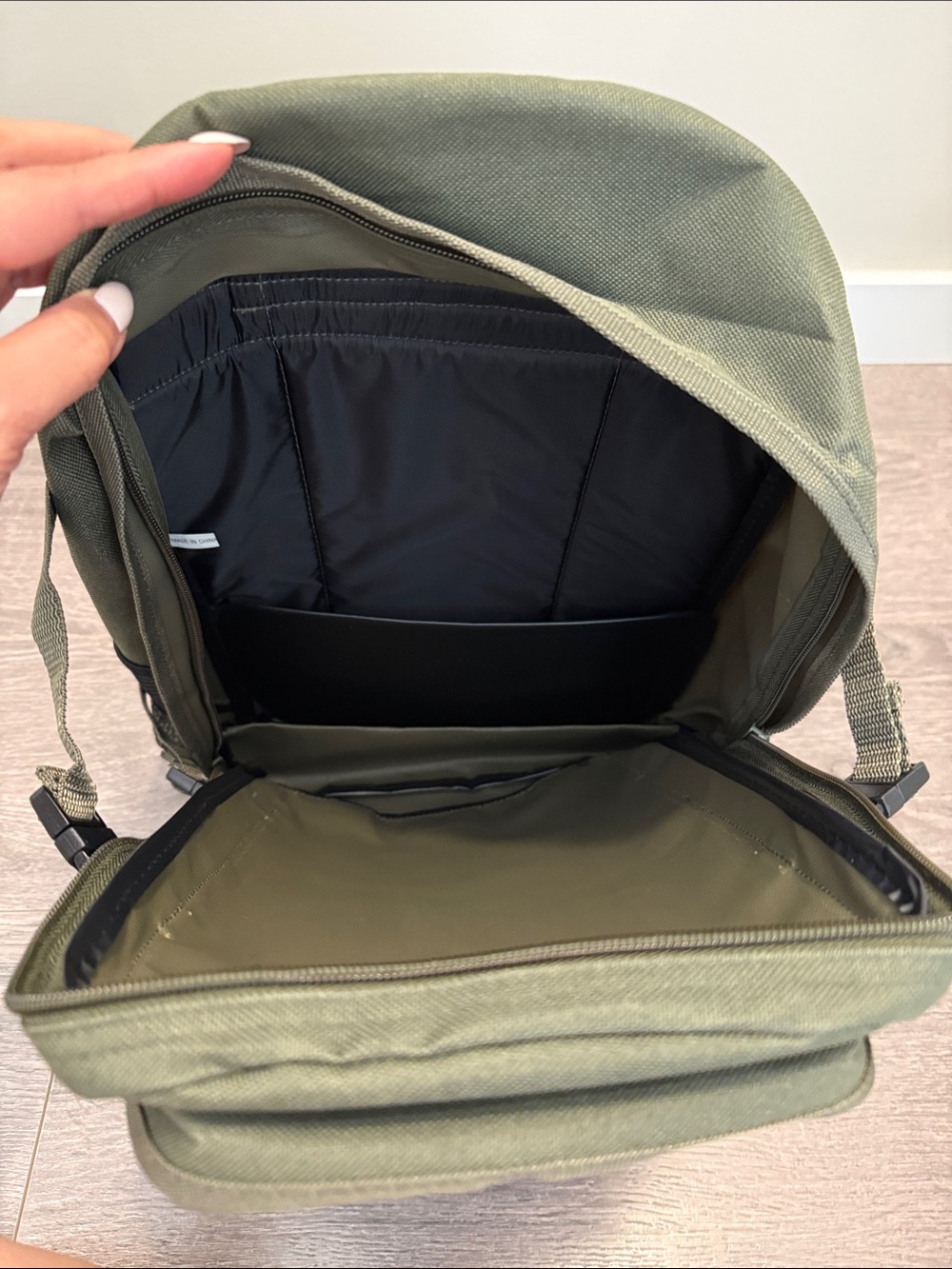 Olive Green Tactical Backpack - Picture 5 of 9